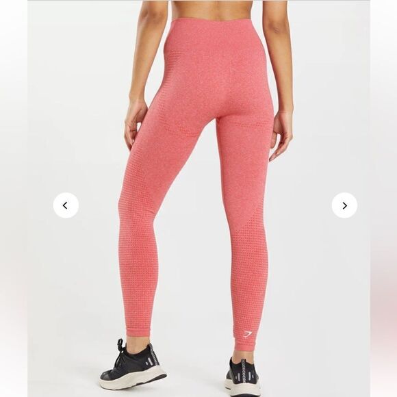 Gymshark coral VITAL SEAMLESS 2.0 LEGGINGS Sz-small - Picture 2 of 11